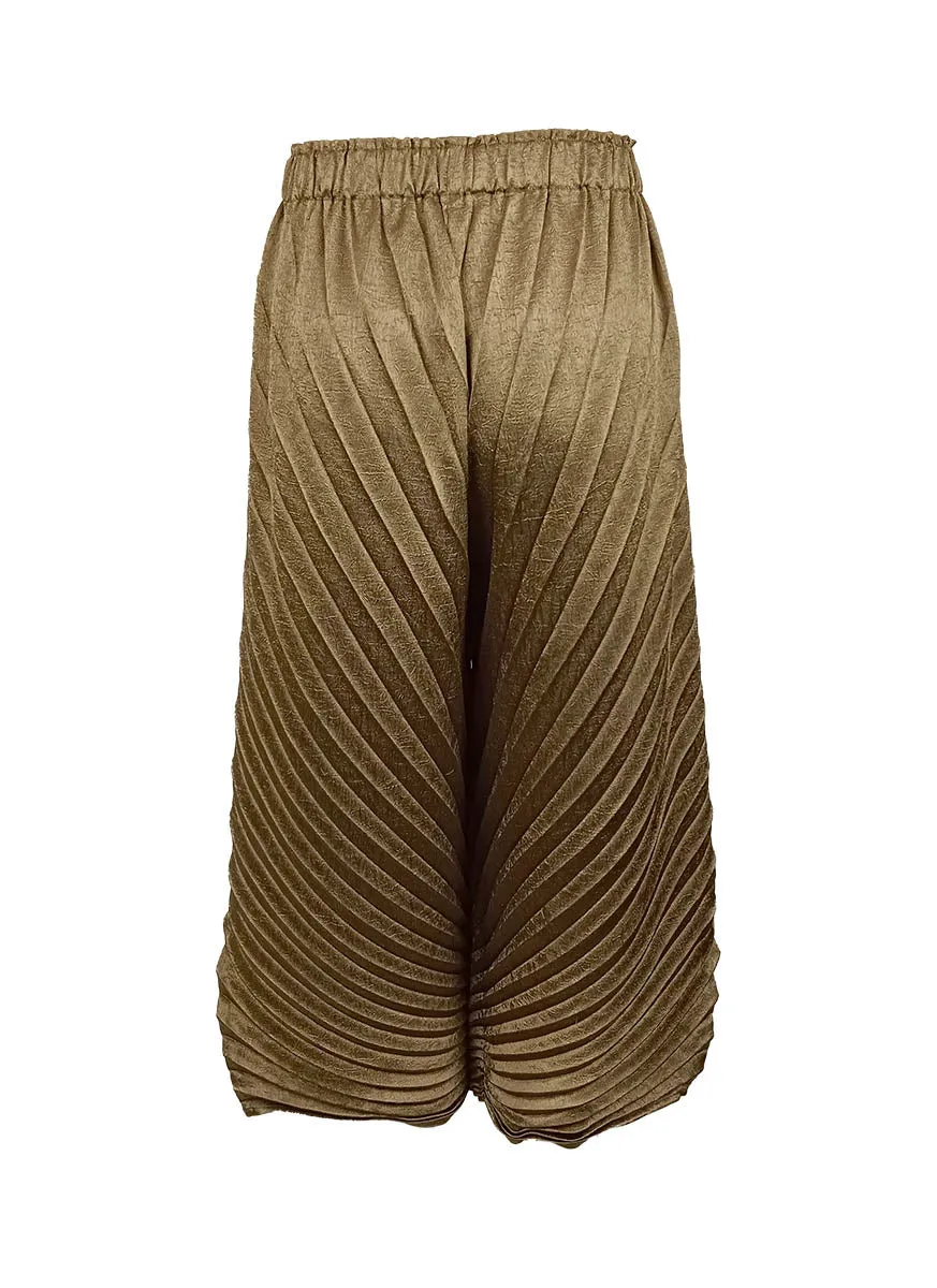 9240003 Irregular Pleated Pants *Bronze *Backorder