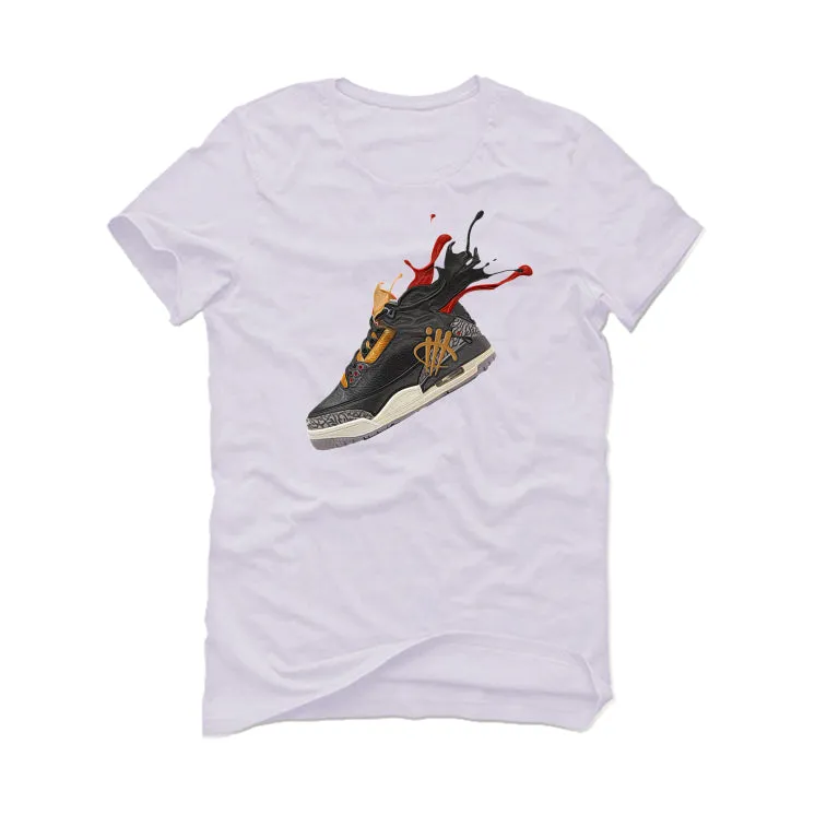 Air Jordan 3 "Black Gold" 2022 White T-Shirt (SPLASH 3)