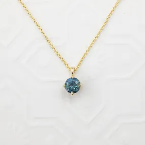 Alice Necklace 5mm Montana Sapphire (One of a kind)