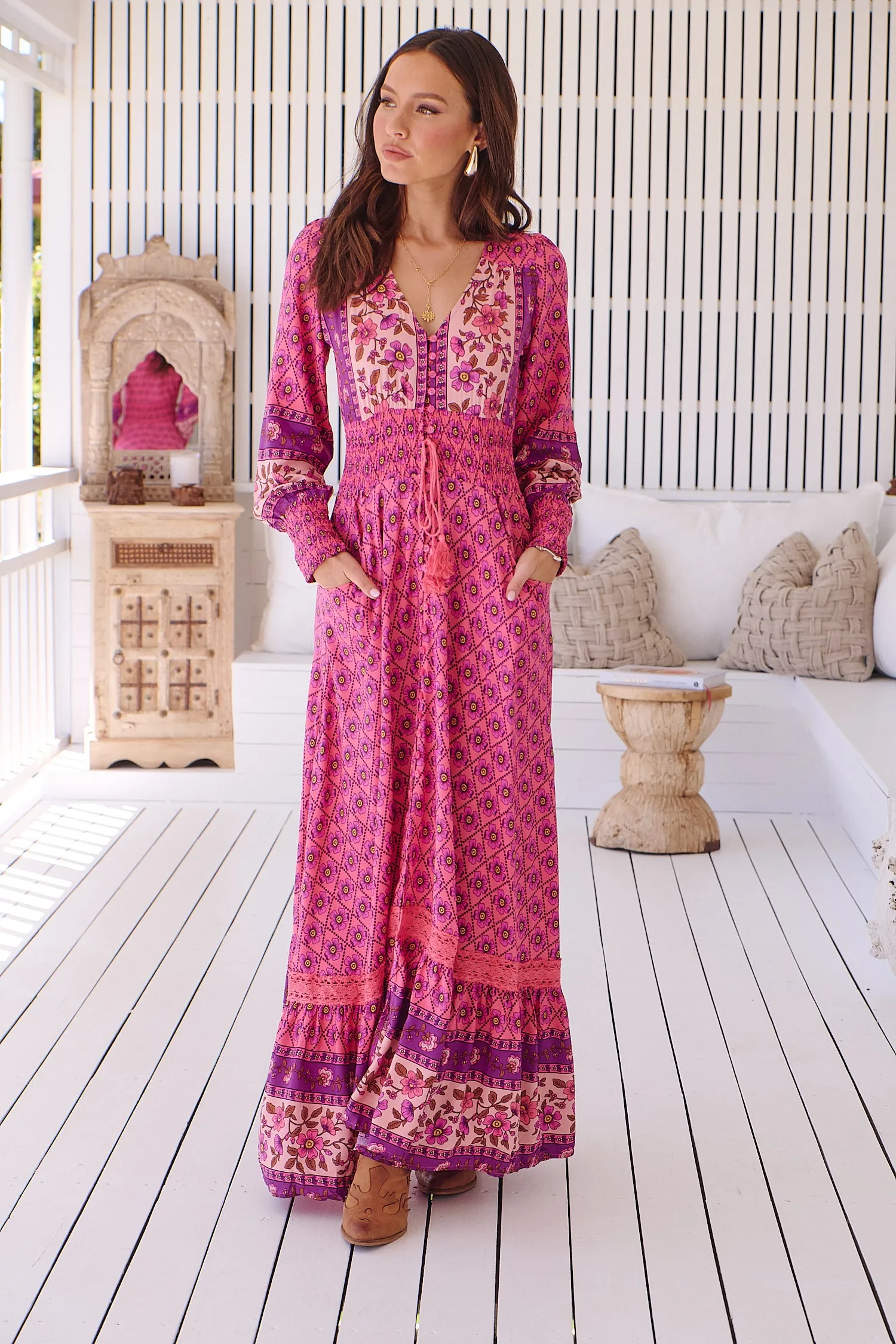 Annabelle Maxi Dress - Pink/Purple