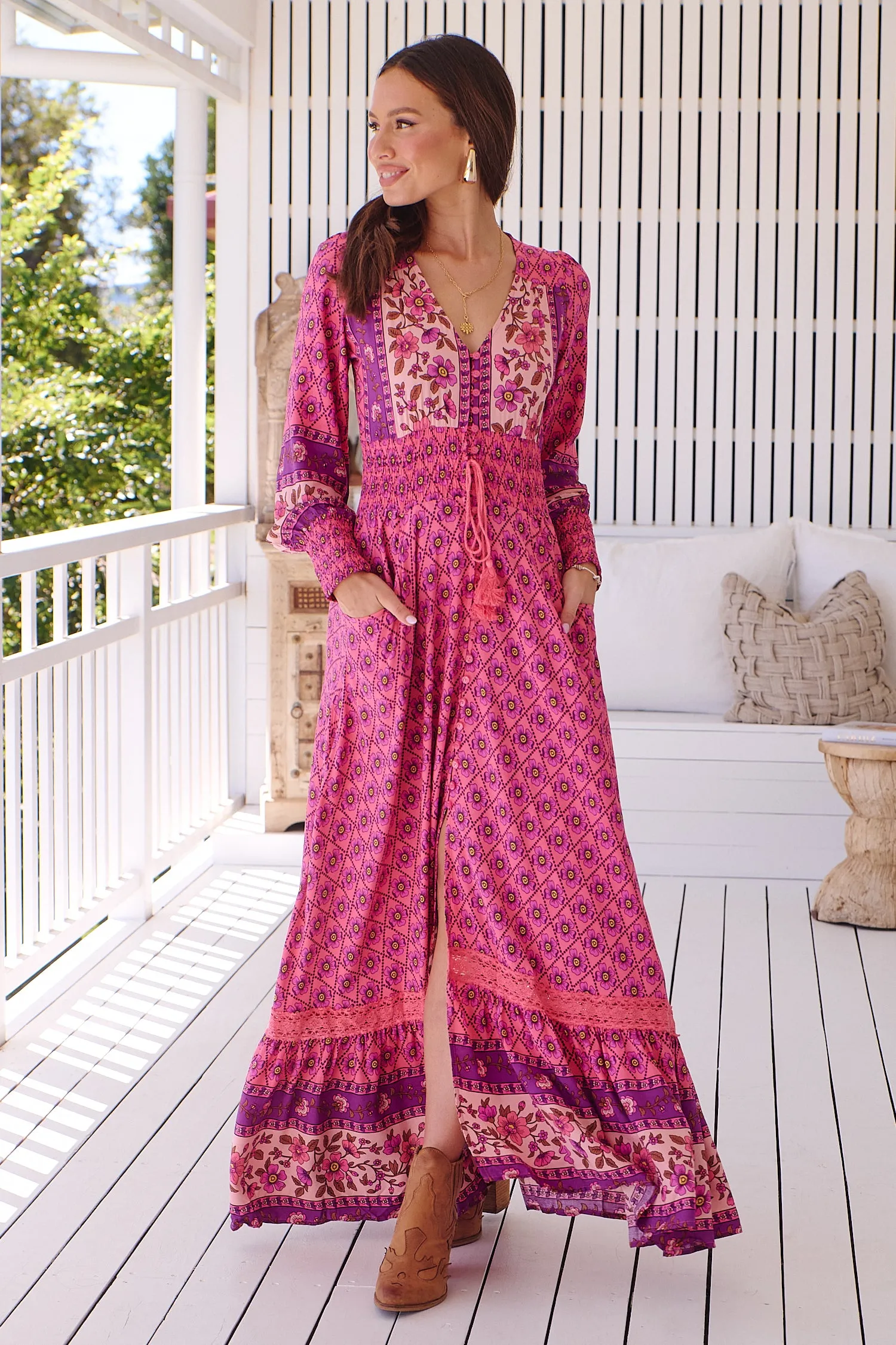 Annabelle Maxi Dress - Pink/Purple