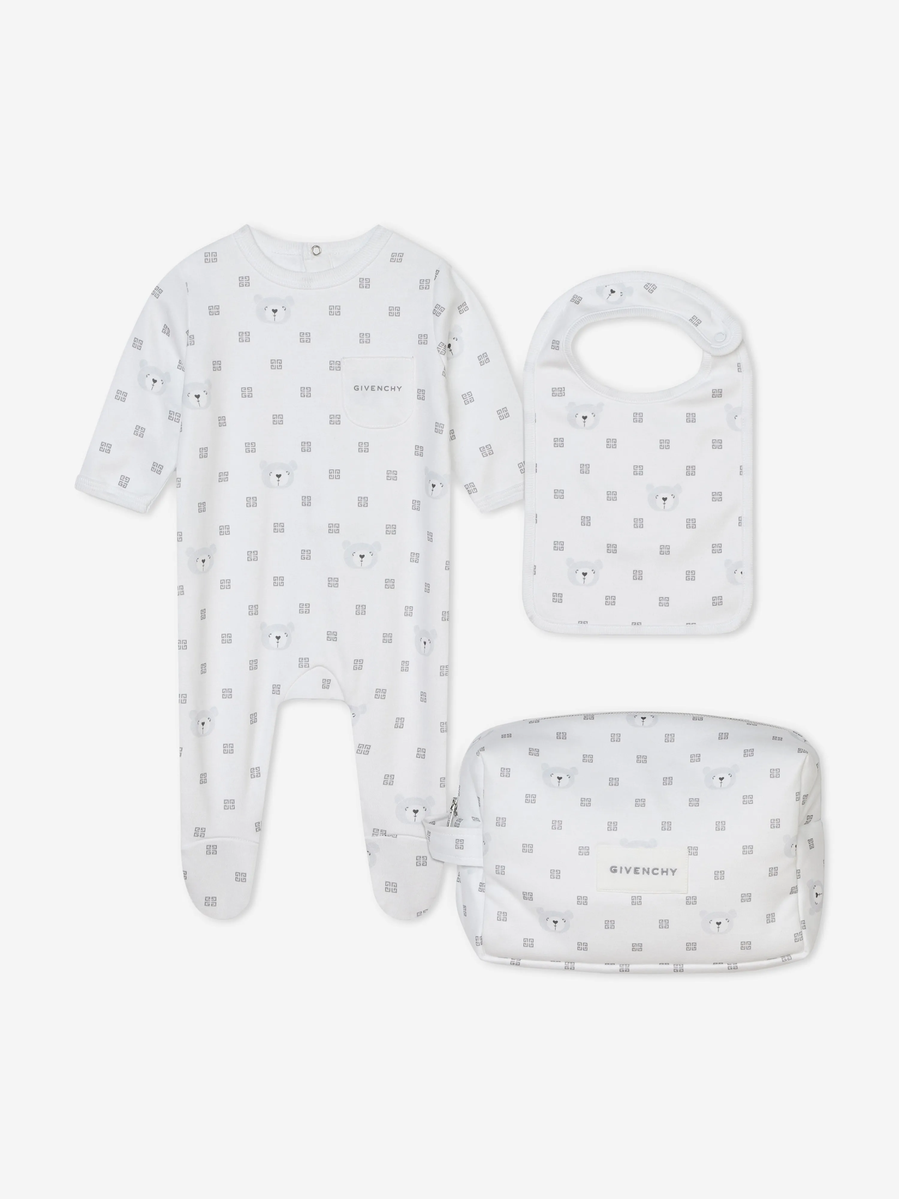 Baby 3 Piece Gift Set in White