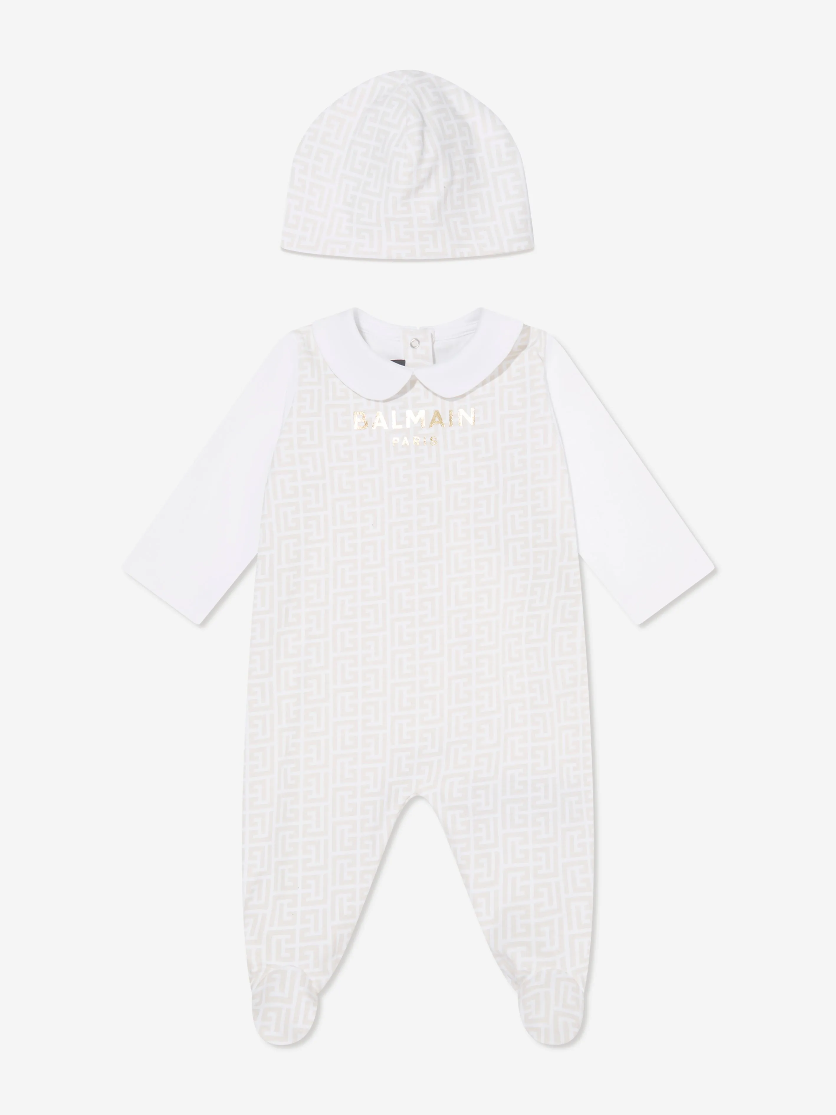 Baby Boys Babygrow Gift Set in Beige