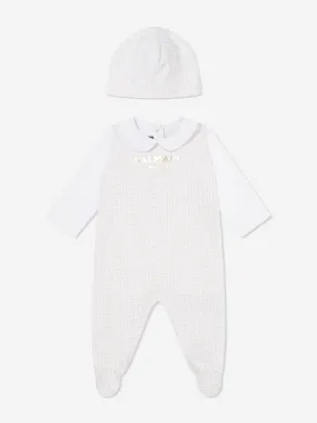 Baby Boys Babygrow Gift Set in Beige