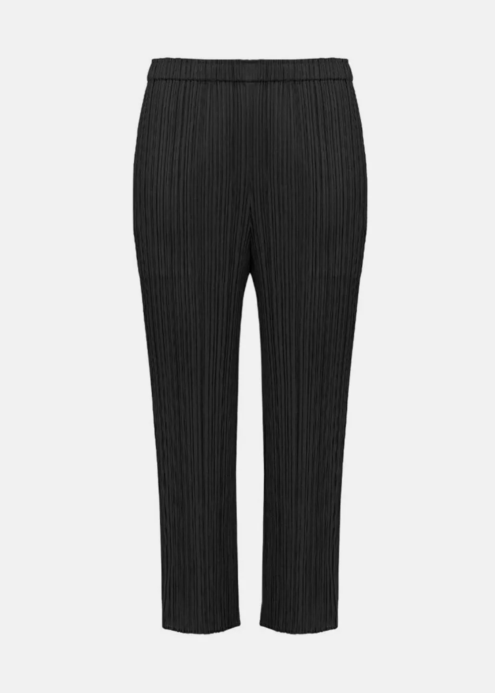 Black Basics Pleated Pants