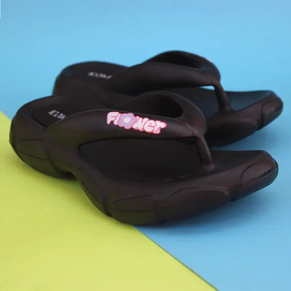 Black Soft Slippers for women