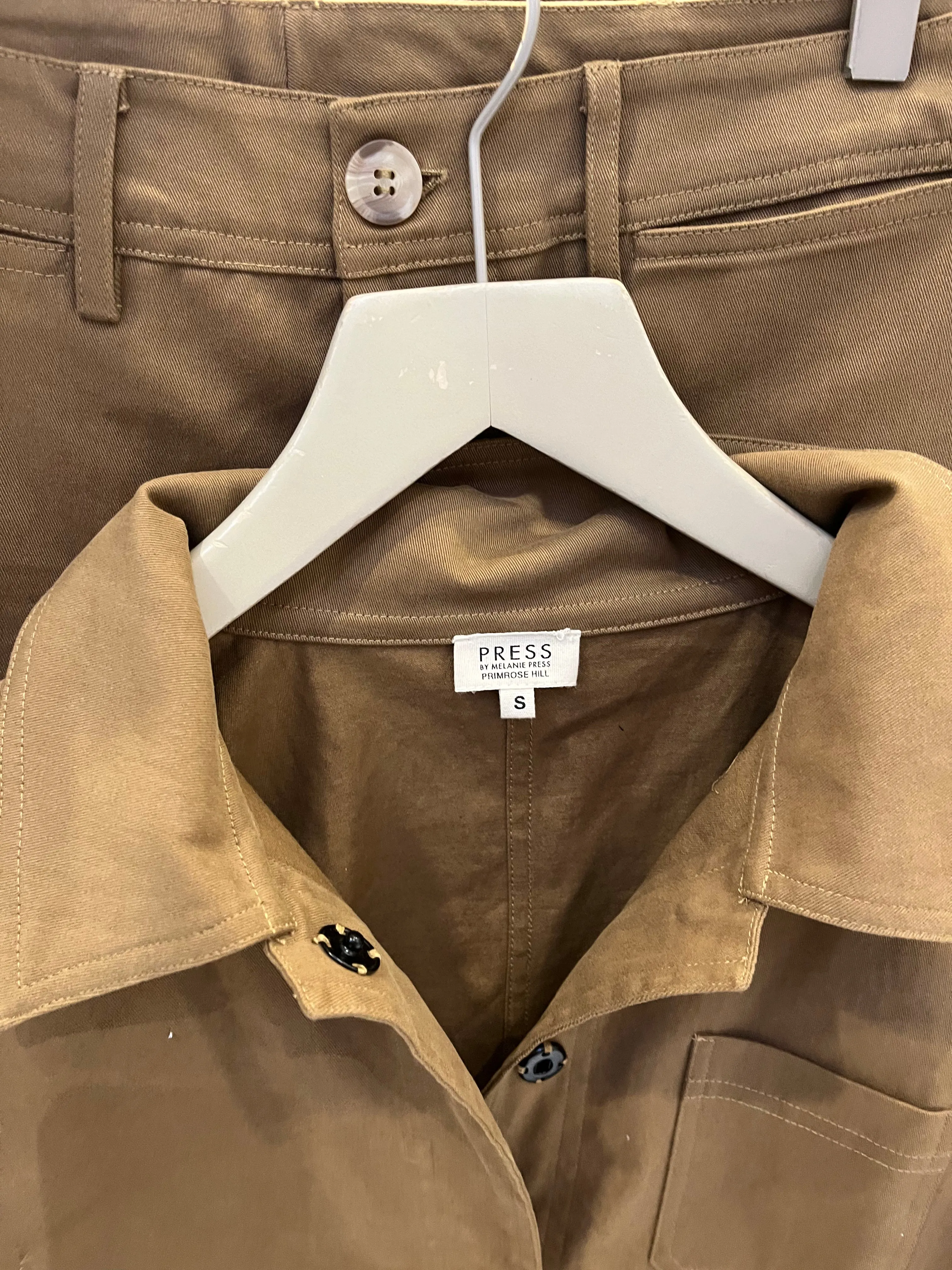 Caramel Cotton-Twill Pelli Jacket