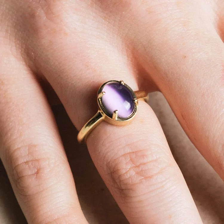 Celina Cat's Eye Moonstone Ring