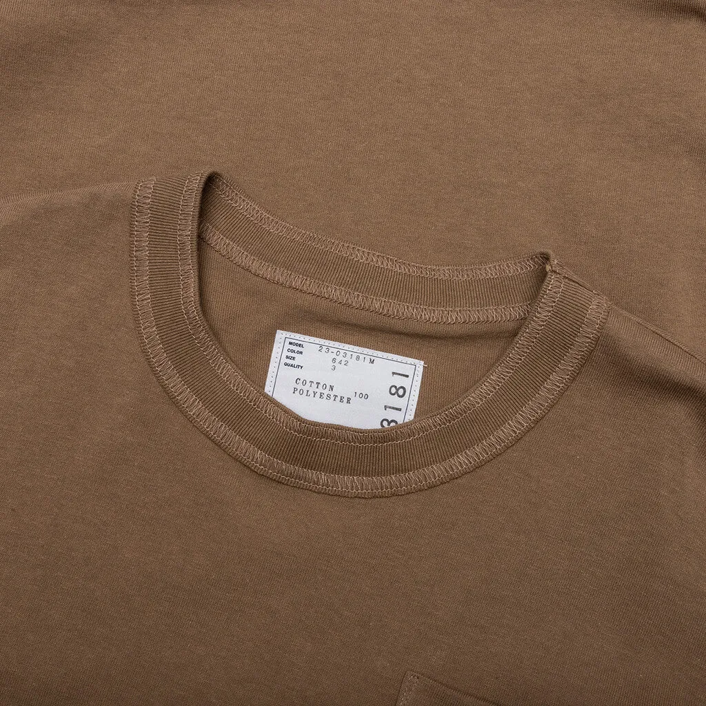 Cotton Jersey T-Shirt - Beige