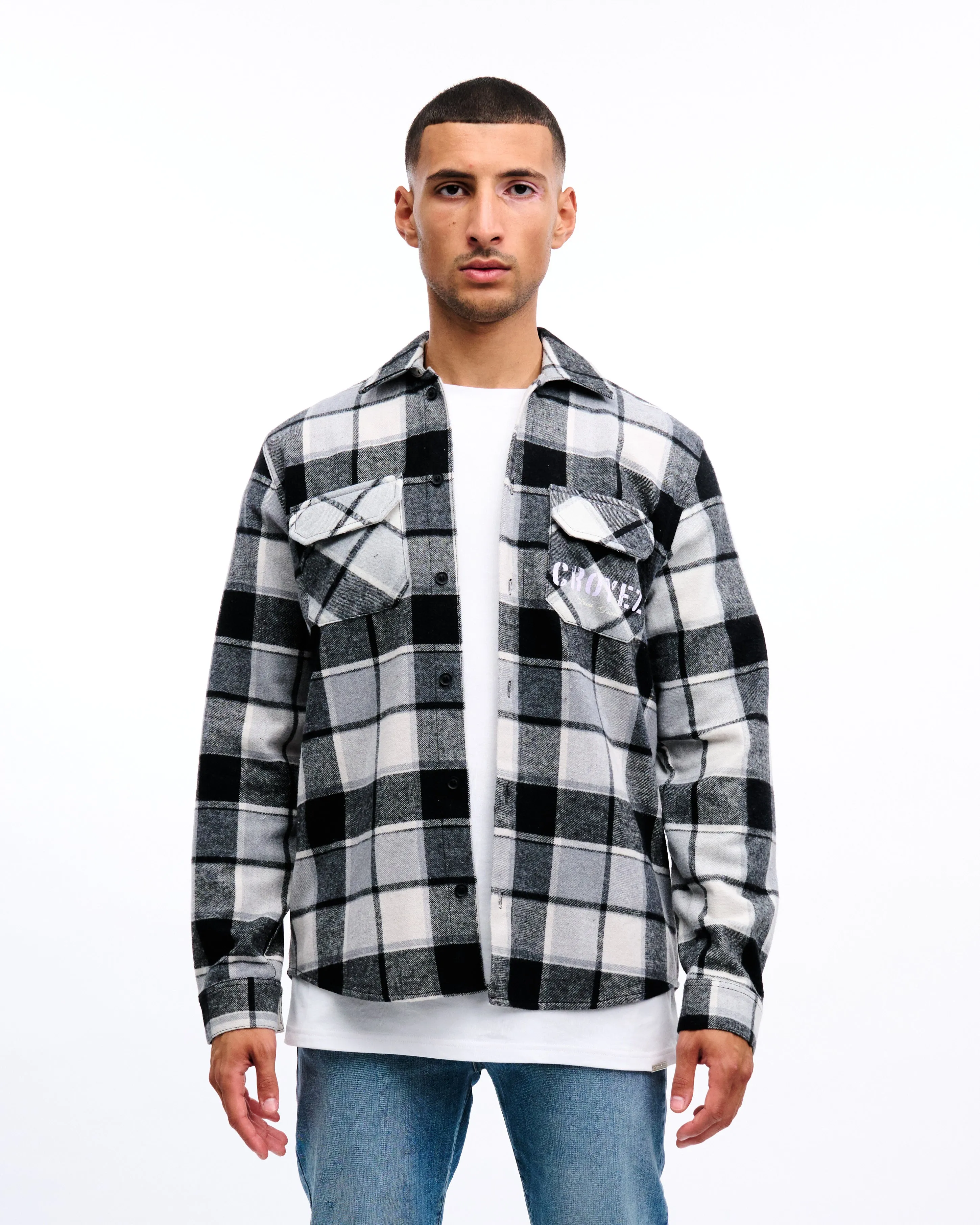 CROYEZ INTERBELLUM FLANNEL - BLACK/PURPLE