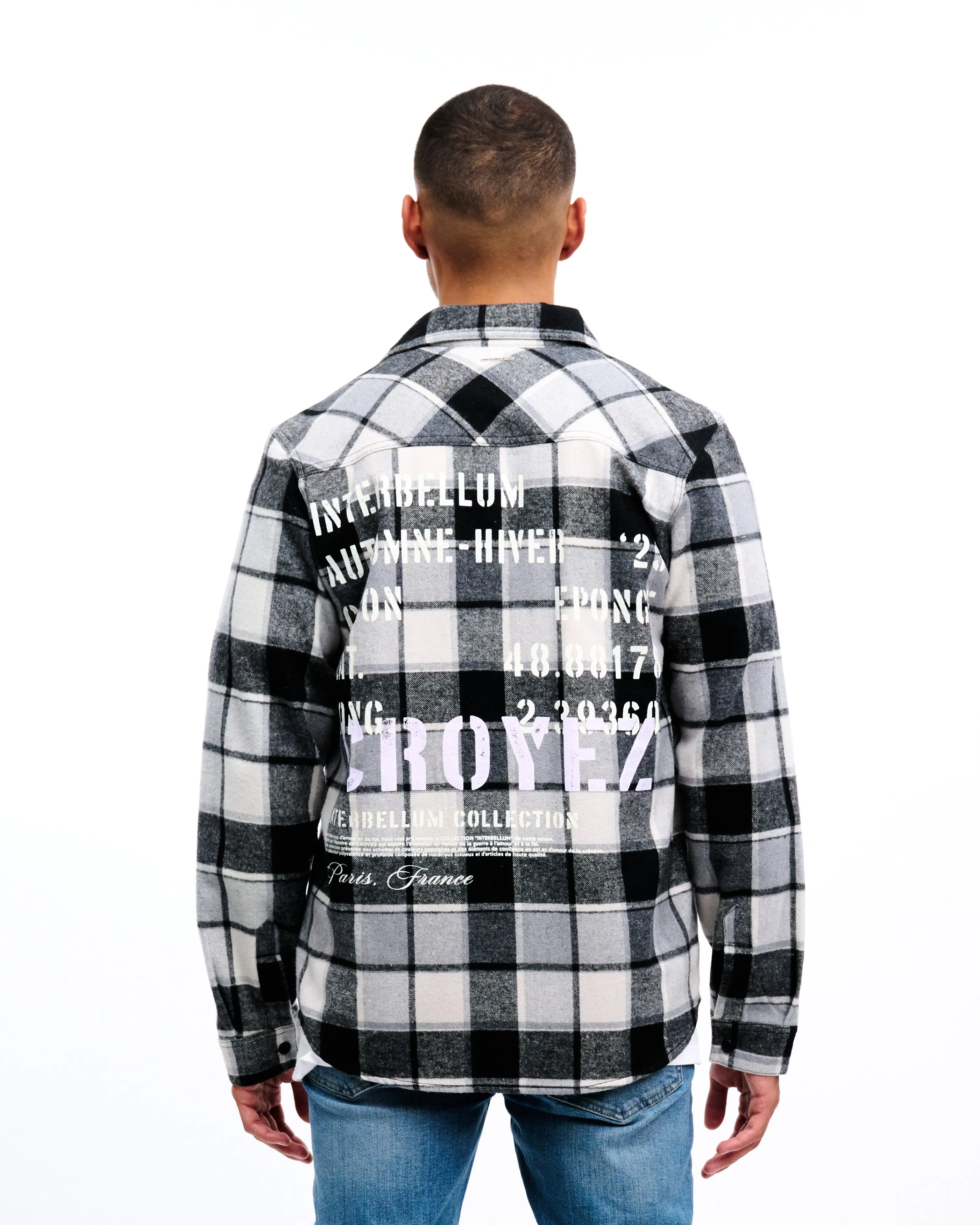 CROYEZ INTERBELLUM FLANNEL - BLACK/PURPLE