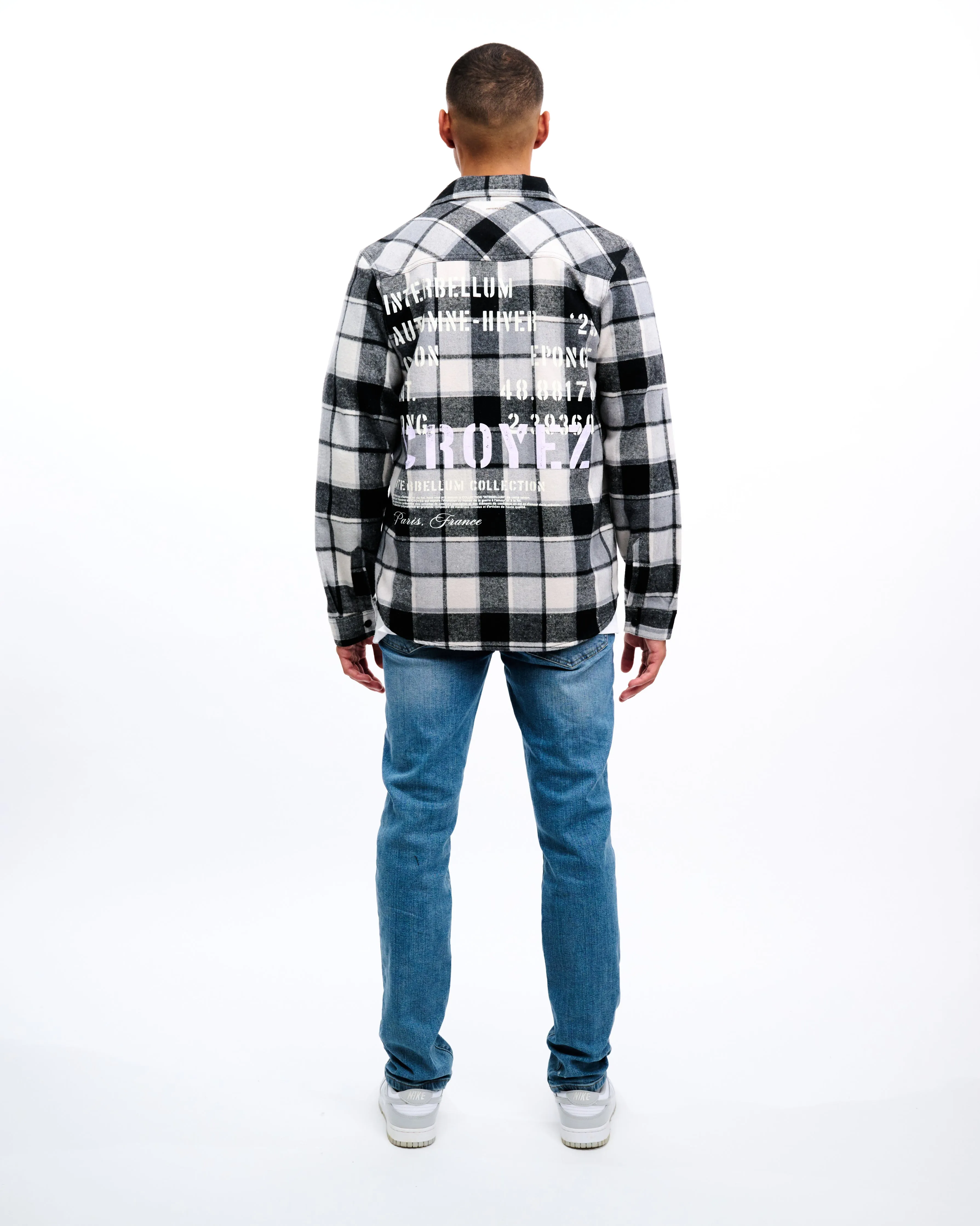 CROYEZ INTERBELLUM FLANNEL - BLACK/PURPLE