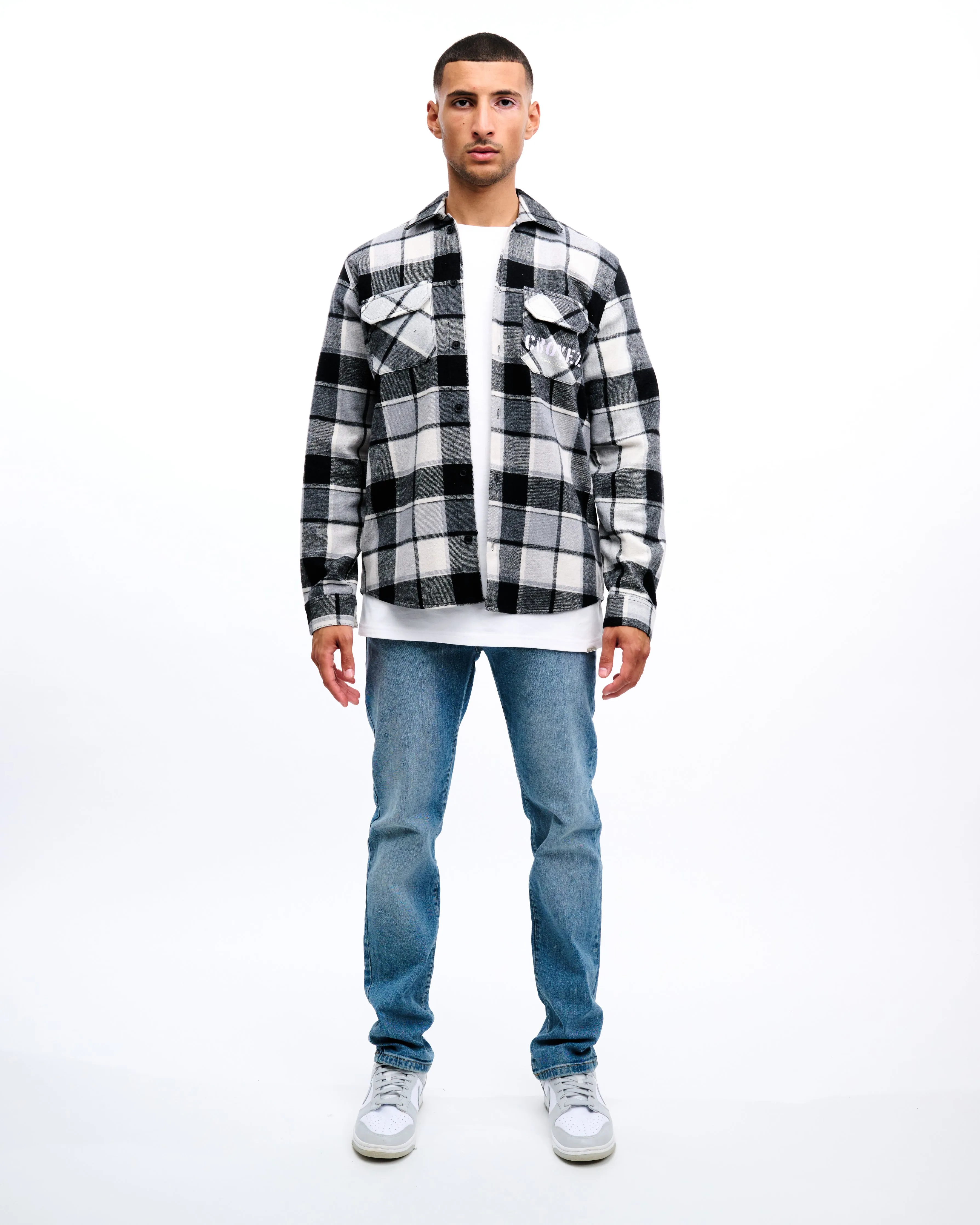 CROYEZ INTERBELLUM FLANNEL - BLACK/PURPLE