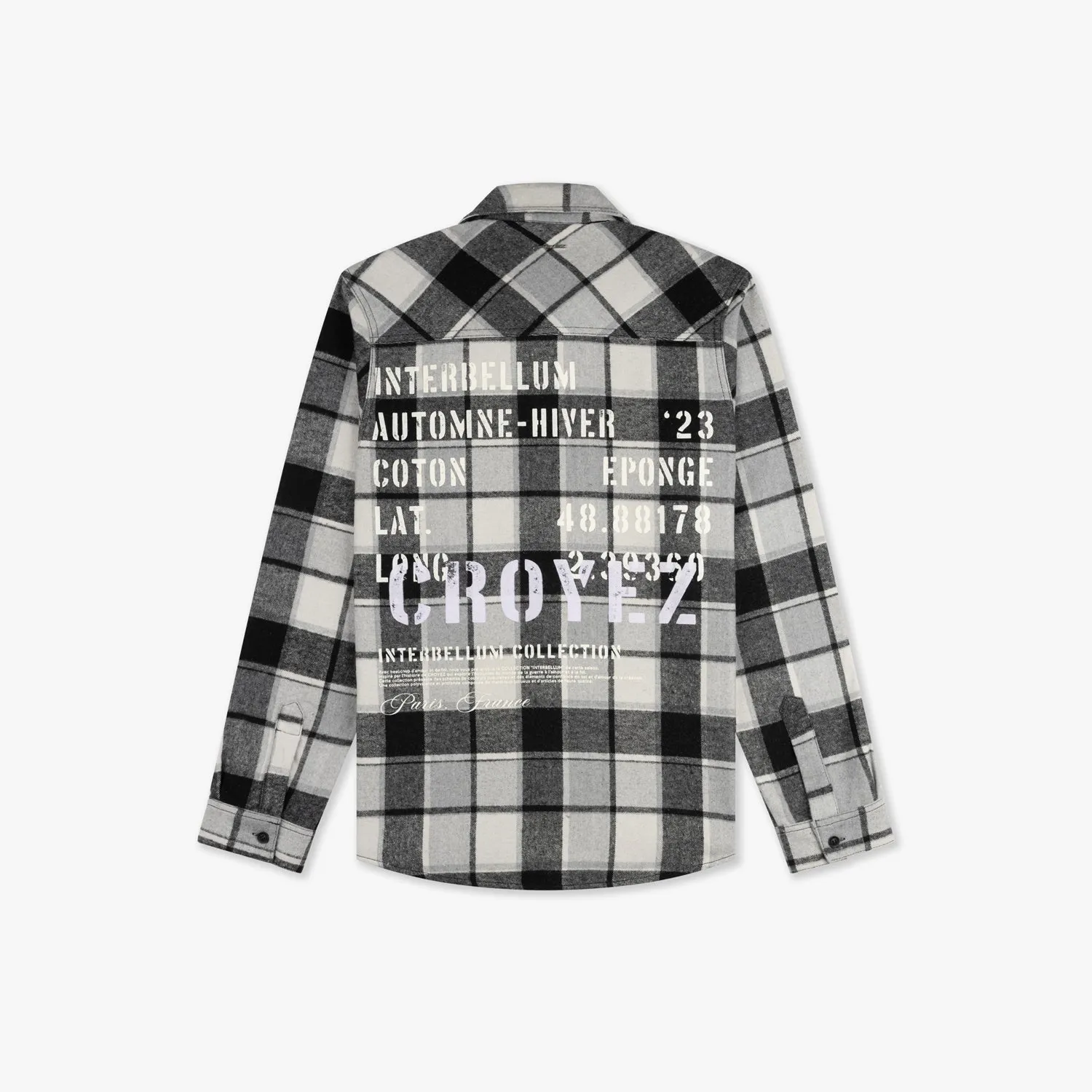 CROYEZ INTERBELLUM FLANNEL - BLACK/PURPLE