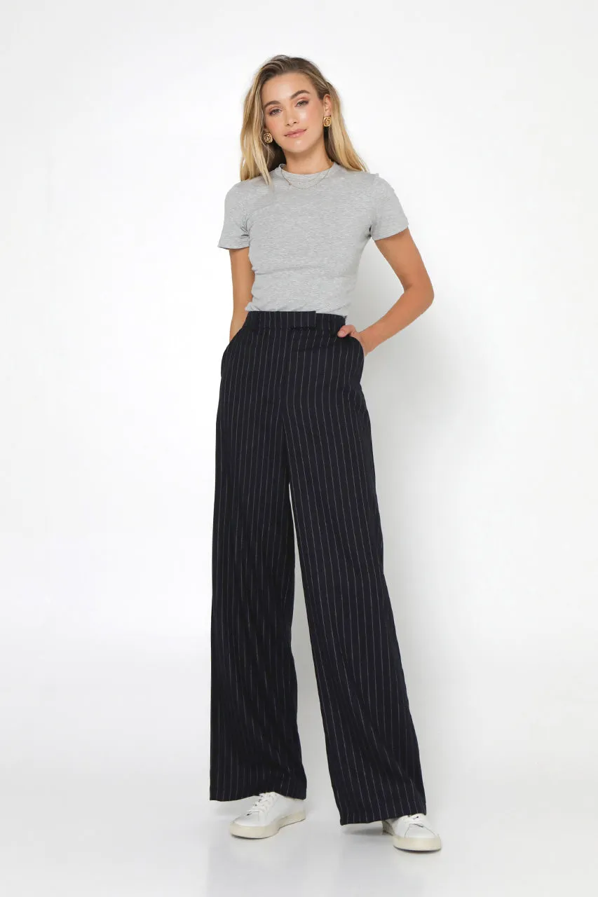 Dallas Pants | Navy Pinstripe