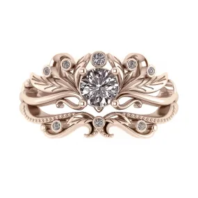 Damariss | custom bridal ring setting, engagement & wedding band set