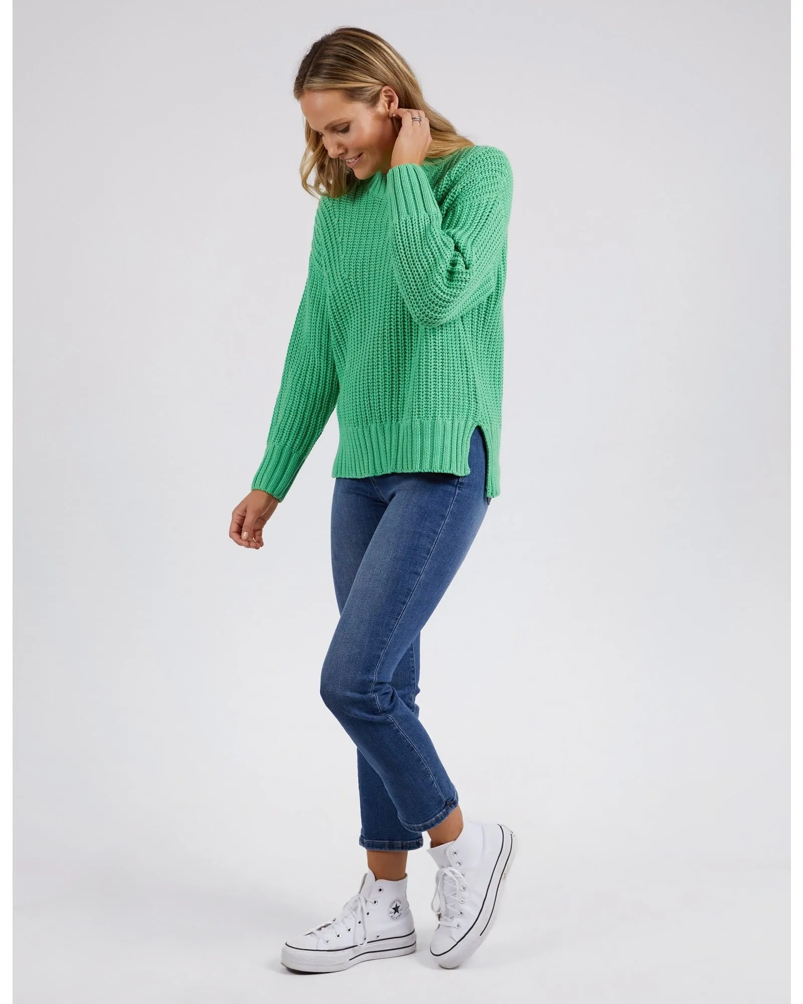 Elm - Verbena Cotton Knit - Meadow