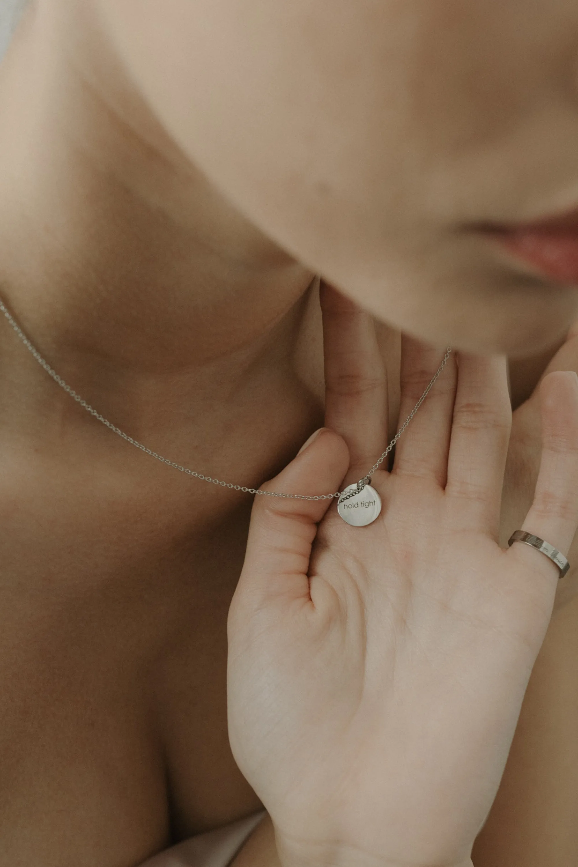 Epithet Disc Necklace 13mm [Personalize]