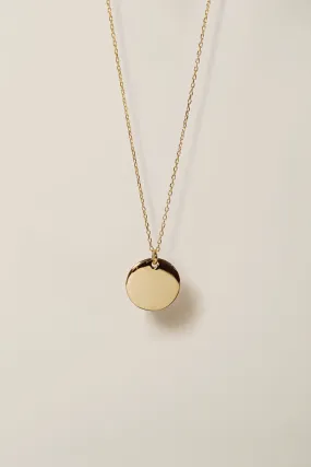 Epithet Disc Necklace 18mm [Personalize]