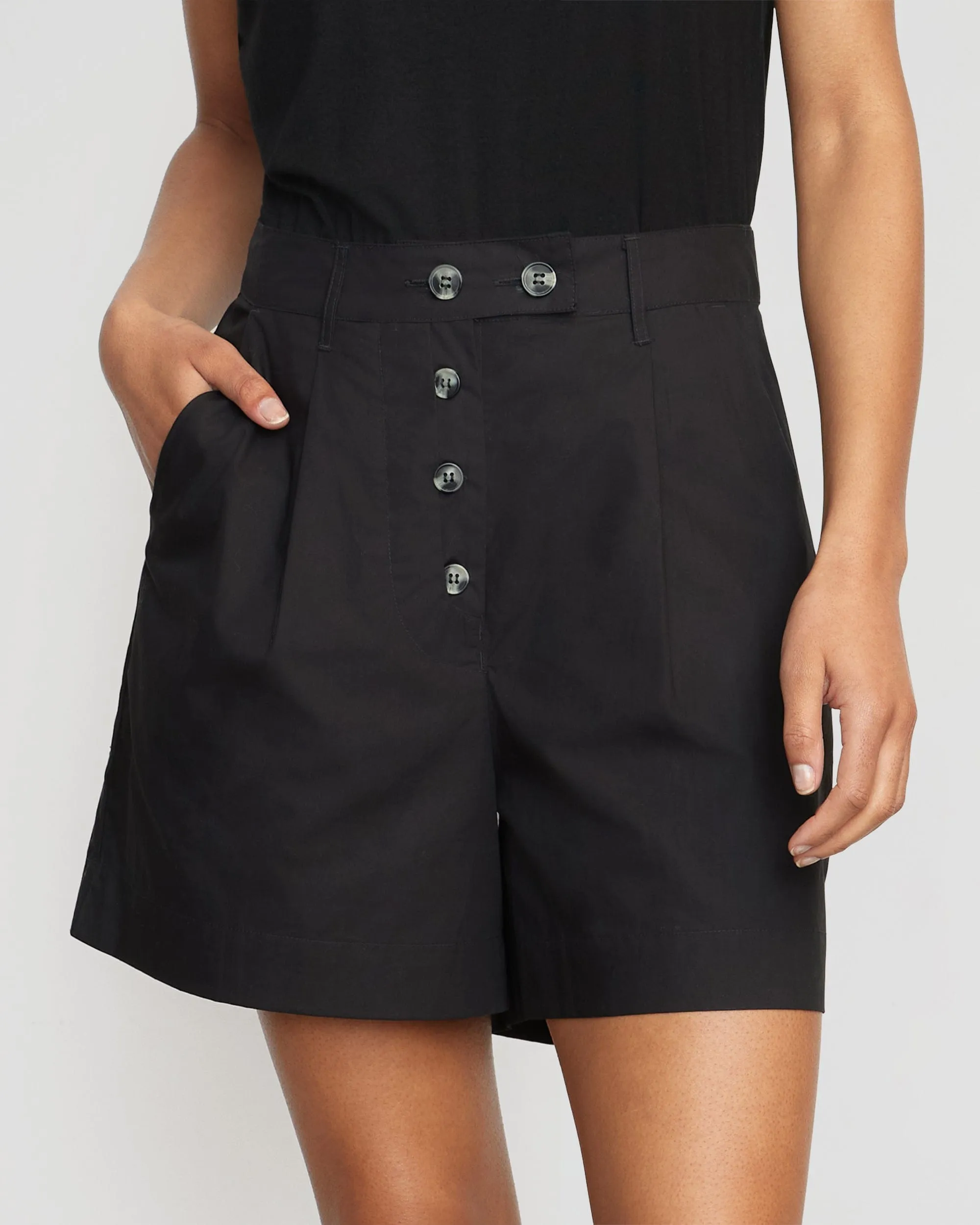 Fable Tailored Button Shorts