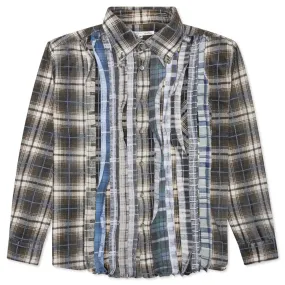 Flannel Shirt Ribbon Reflection Shirt - Assorted