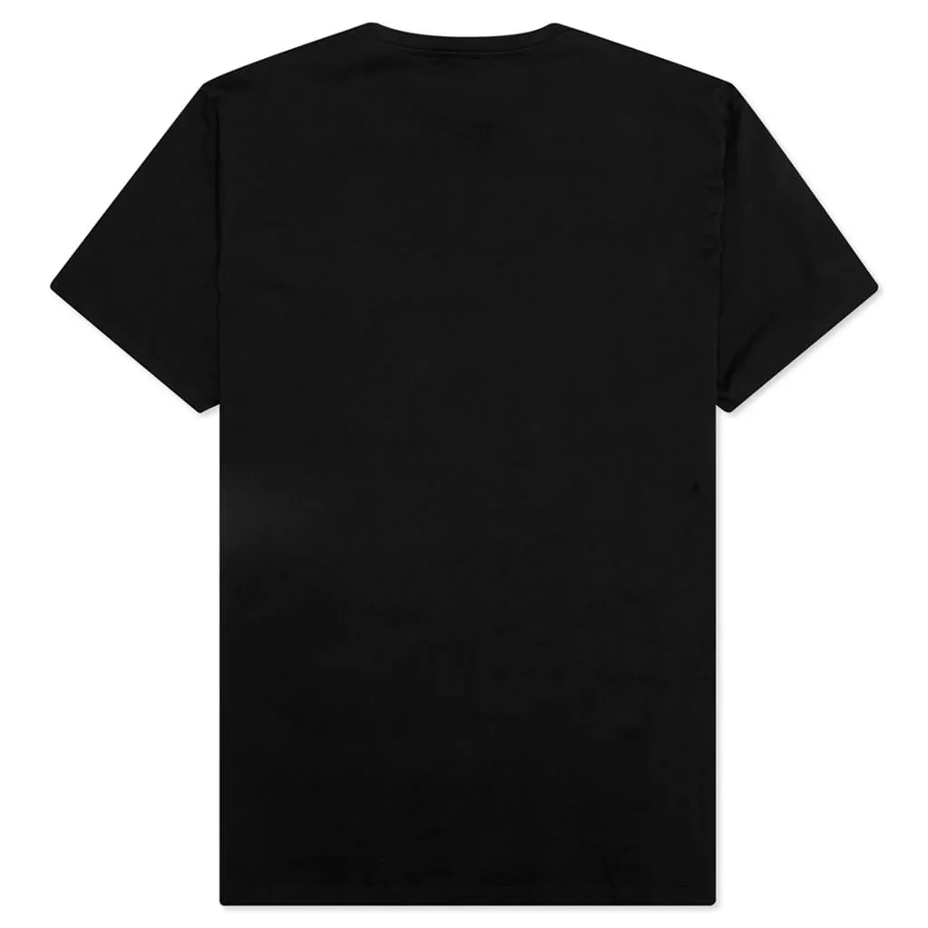 Flock & Foil T-Shirt - Black/Silver