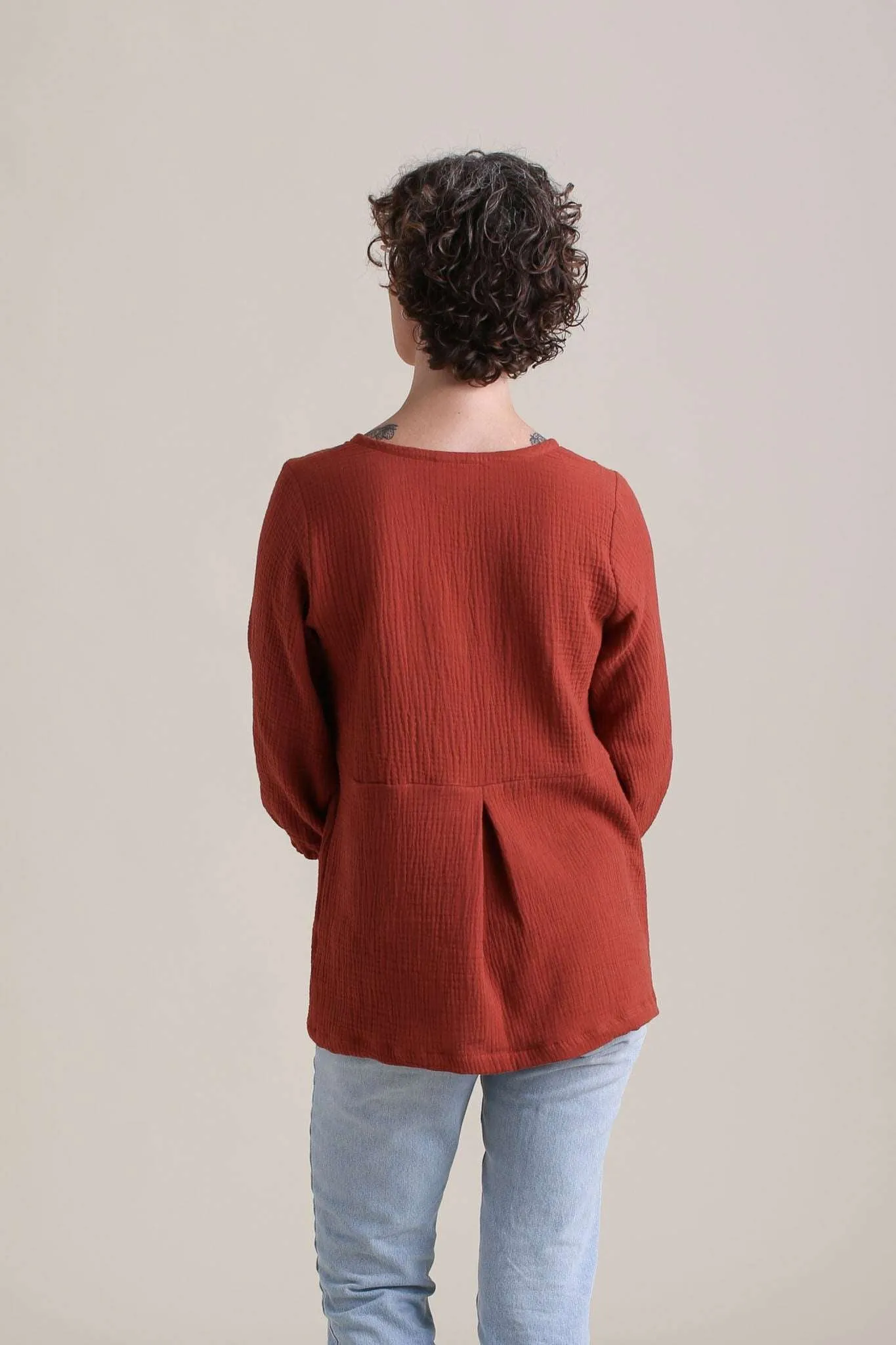 Gaia Top in Saffron | Nursing Friendly