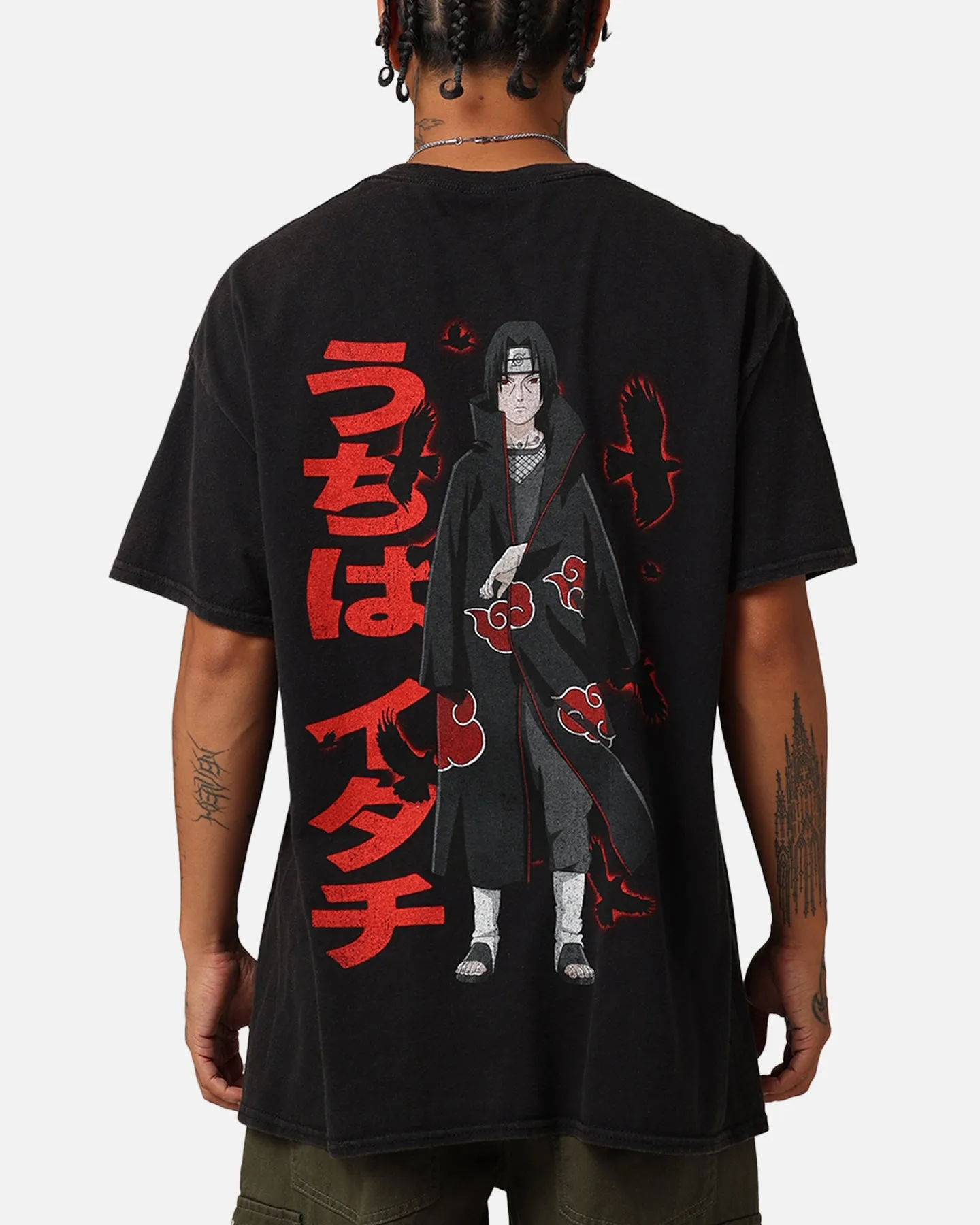 Goat Crew X Naruto Itachi Vintage T-Shirt Black Wash