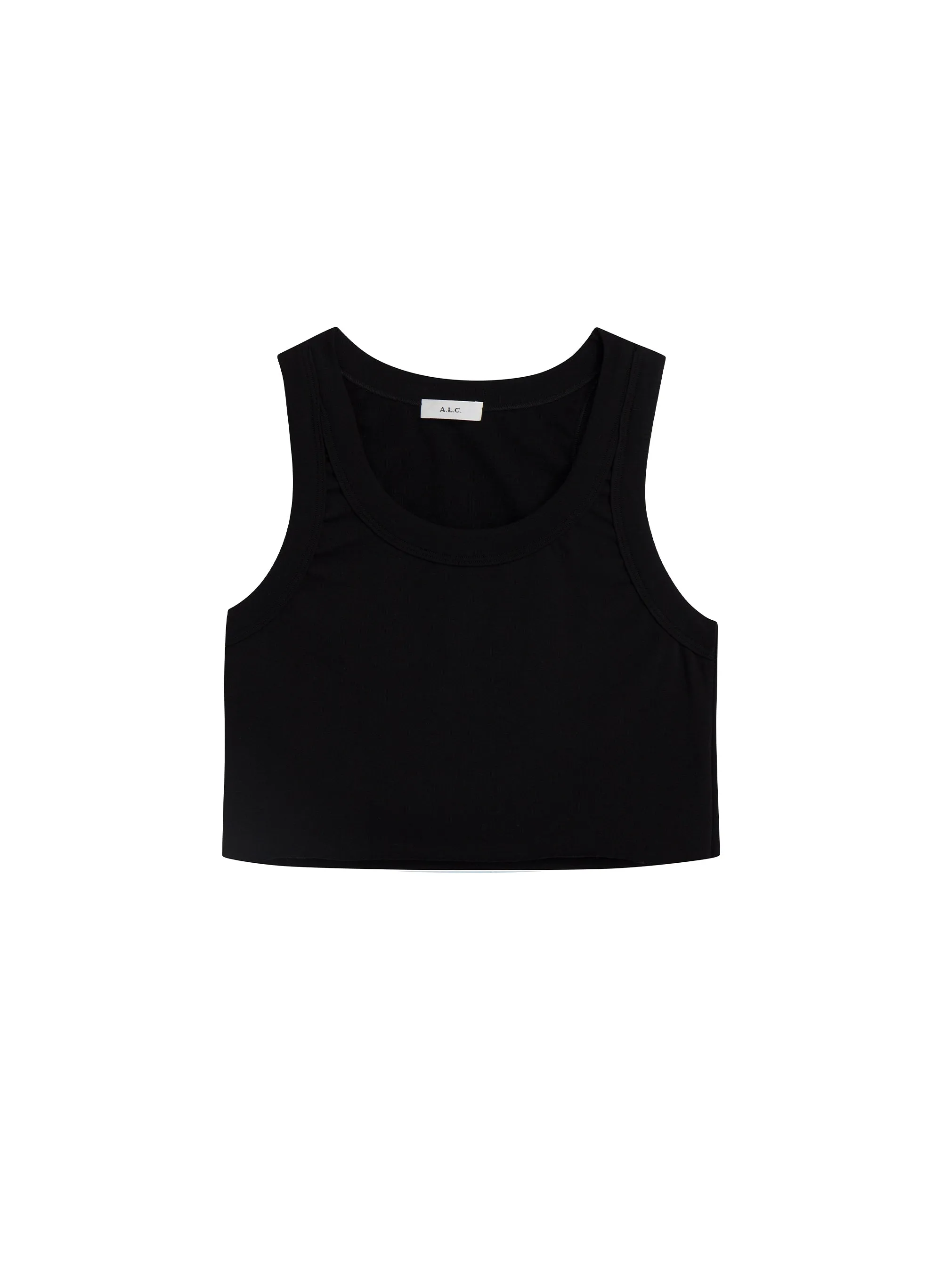 Halsey Cropped Cotton Rib Tank