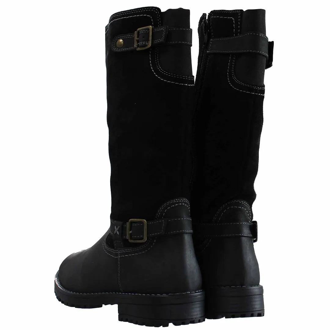 Hush Puppies Custom Mens Black Boots