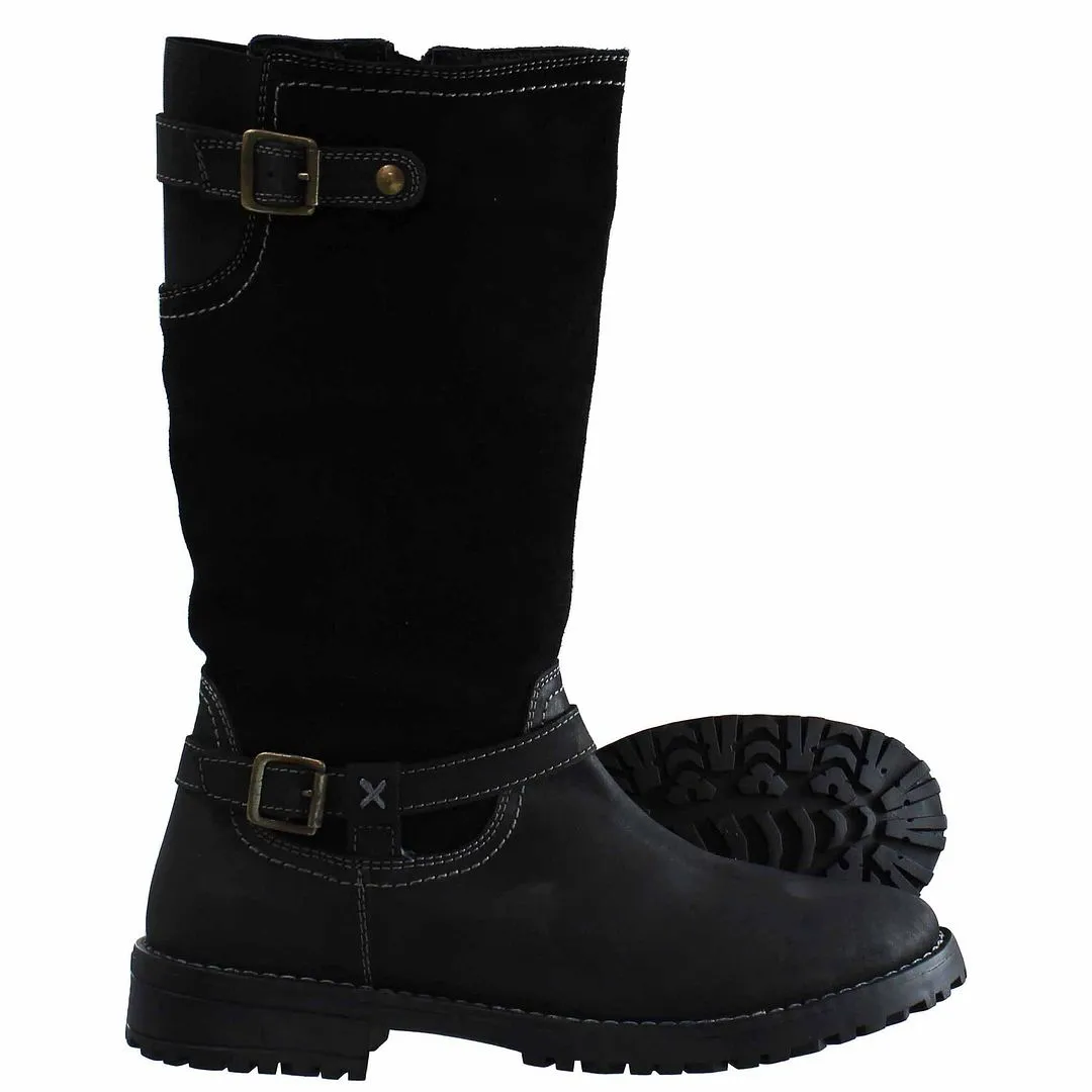 Hush Puppies Custom Mens Black Boots