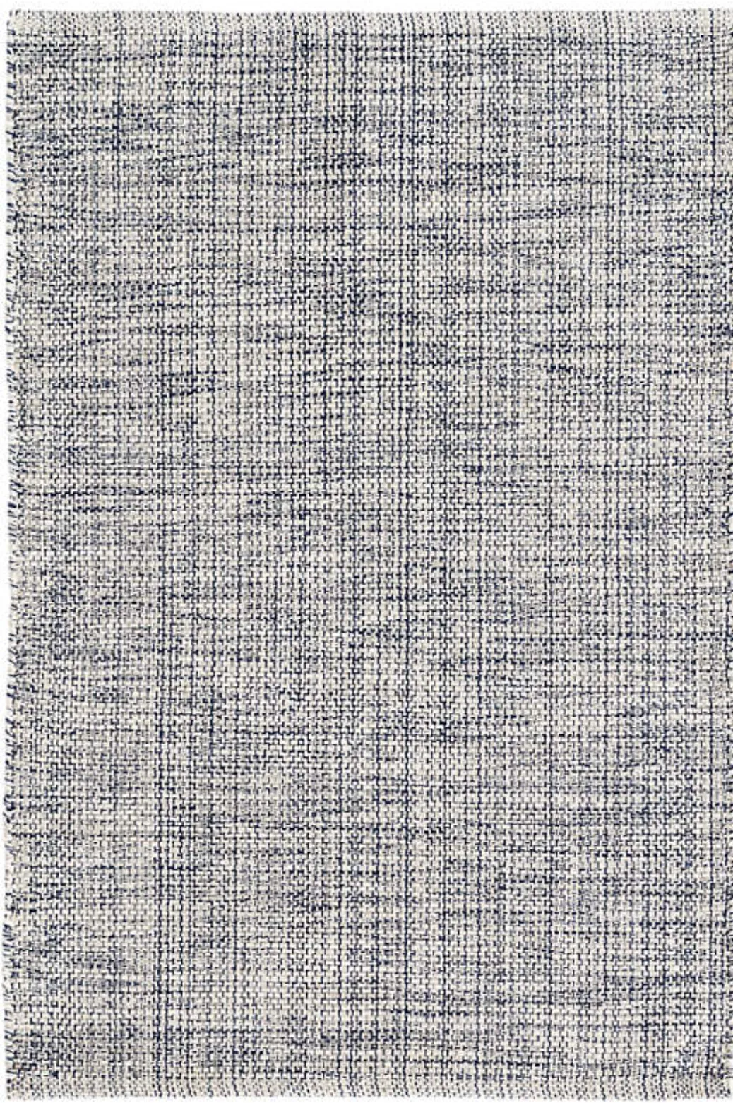 Marled Indigo Woven Cotton Rug