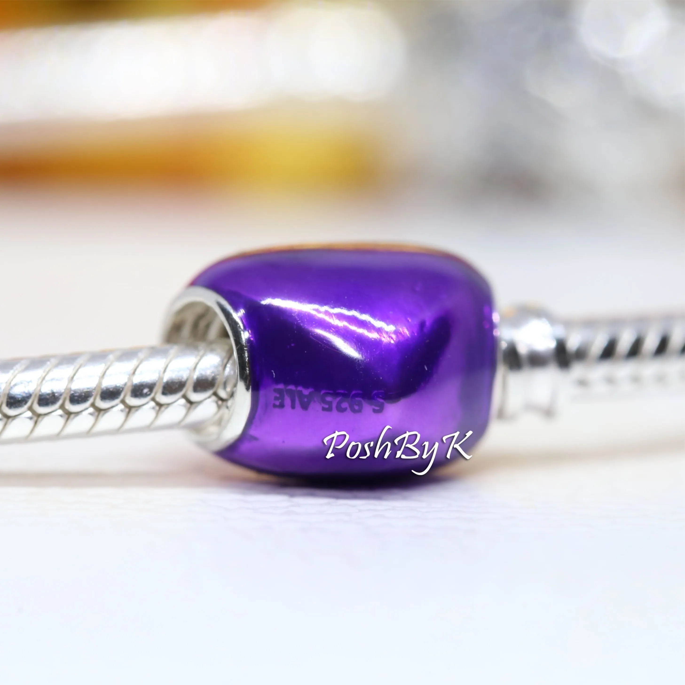 Metallic Purple Heart Charm 799291C01