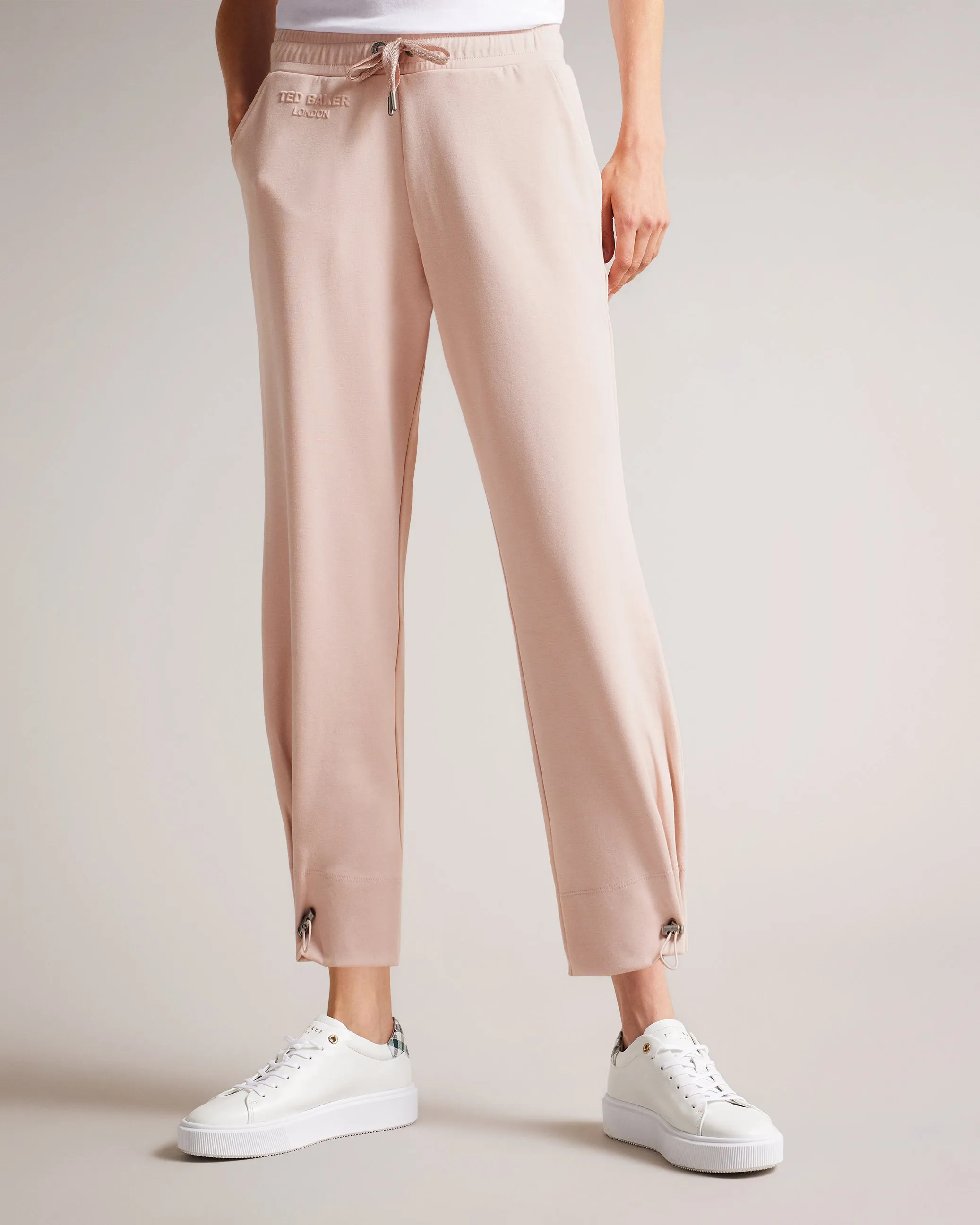 Orthon Joggers With Pleated Cuff Dusky-Pink