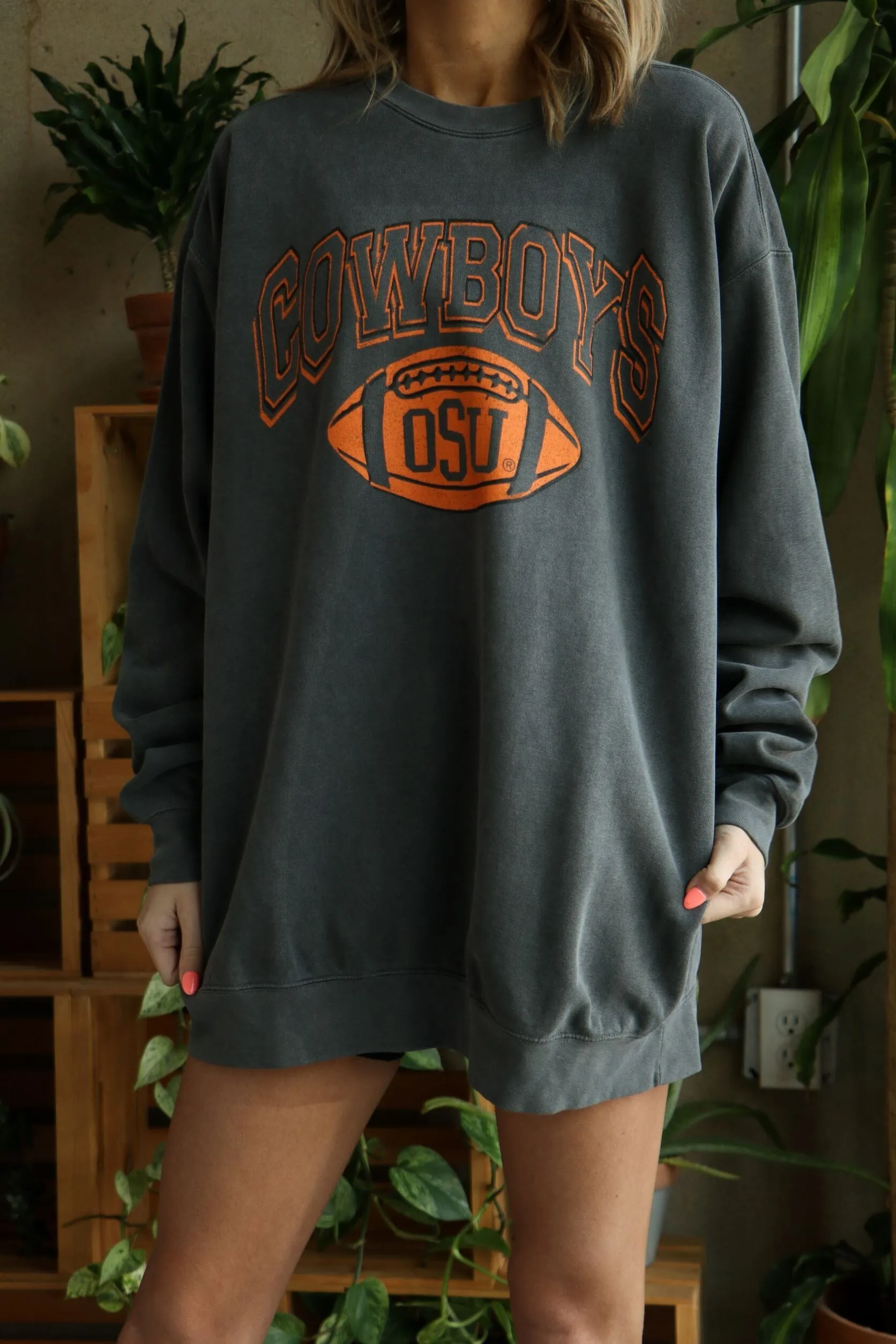 OSU Cowboys Wonka Football Pepper Sweatshirt