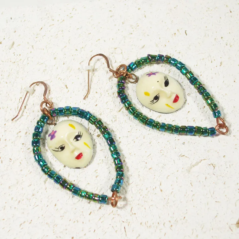 Palixena Bead Face Earrings