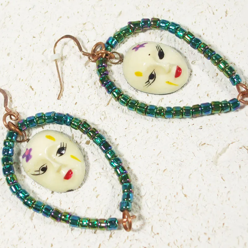 Palixena Bead Face Earrings