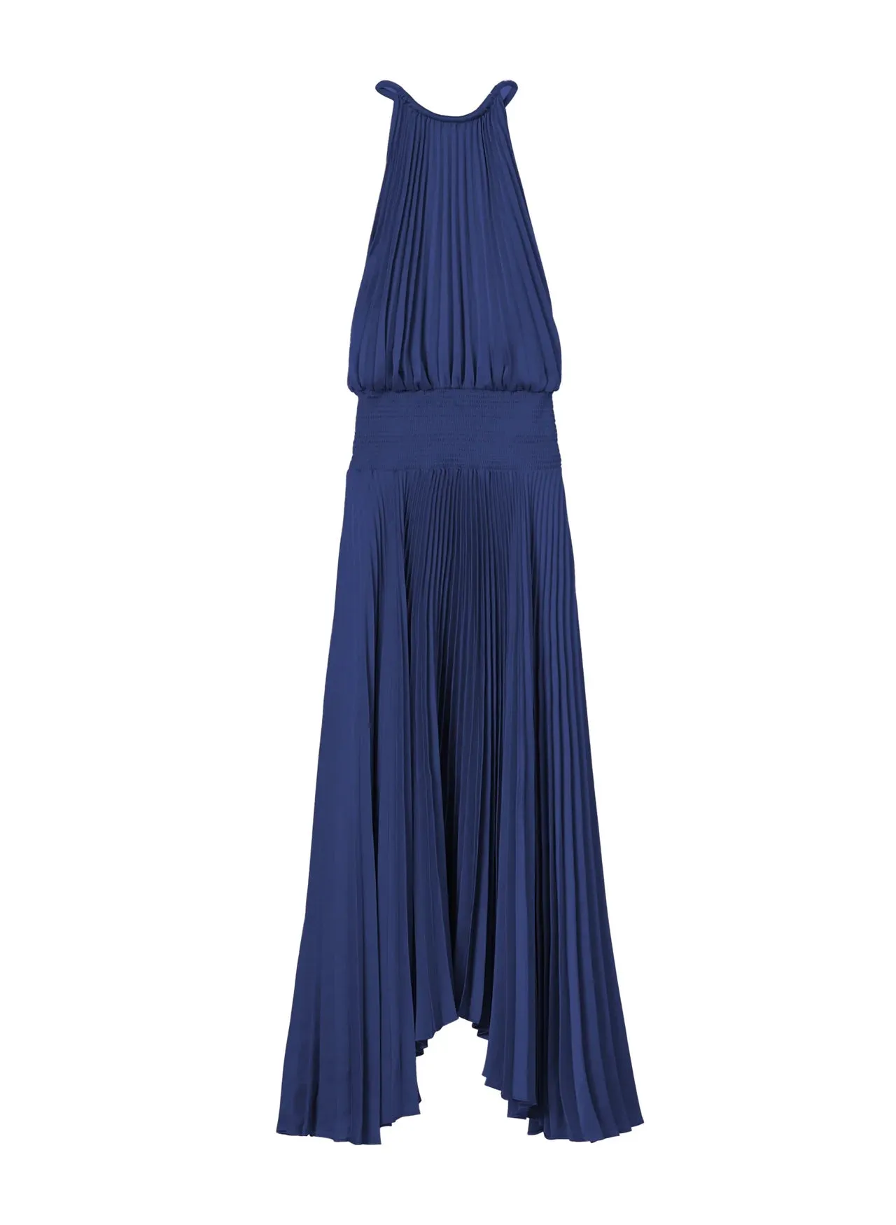 Renzo II Satin Pleated Dress