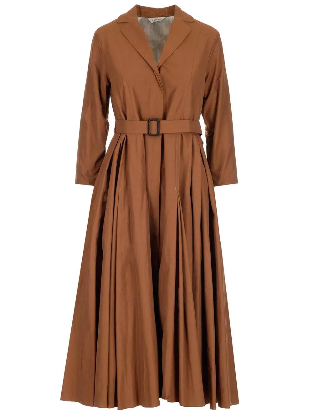 'S Max Mara Belted Pleated Dress