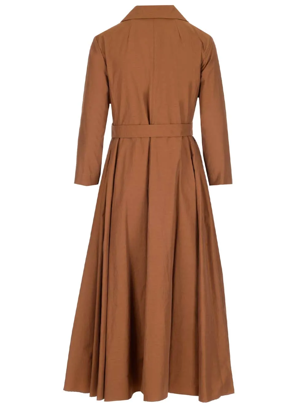 'S Max Mara Belted Pleated Dress