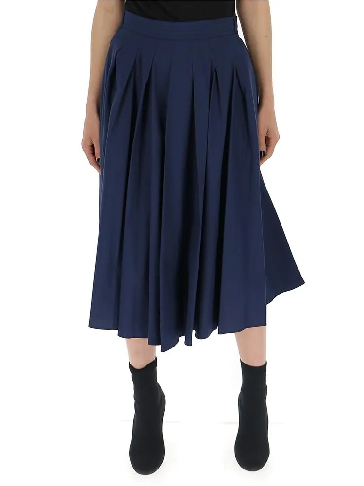 'S Max Mara Bow Pleated Midi Skirt