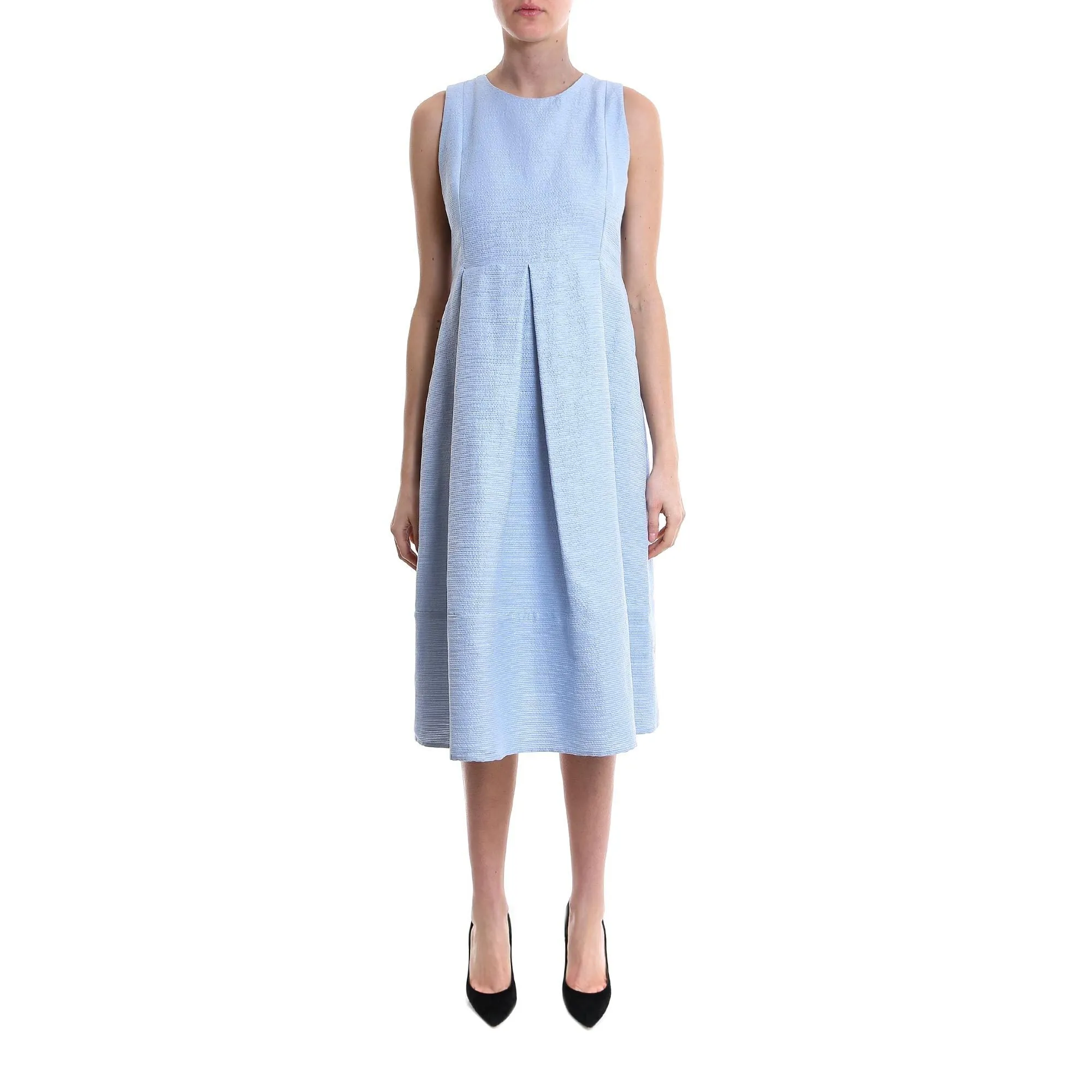 'S Max Mara Pleated Sleeveless Dress