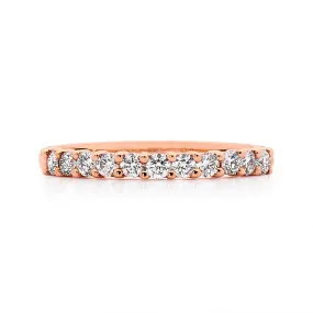 Shared claw set diamond ring