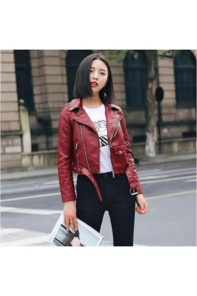 Soft Leather Biker Women Jacket