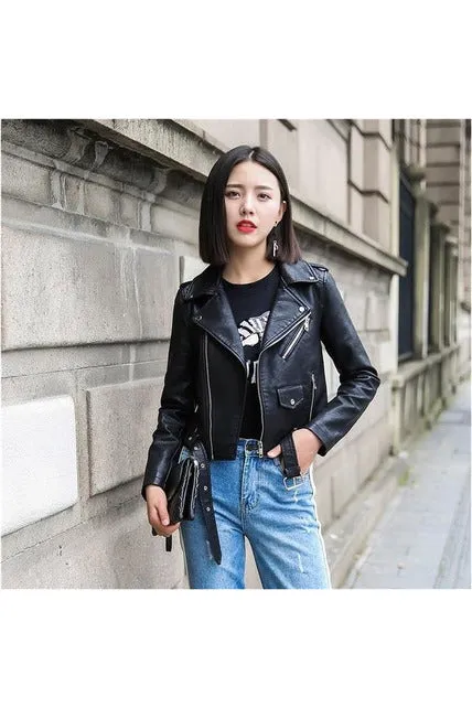 Soft Leather Biker Women Jacket