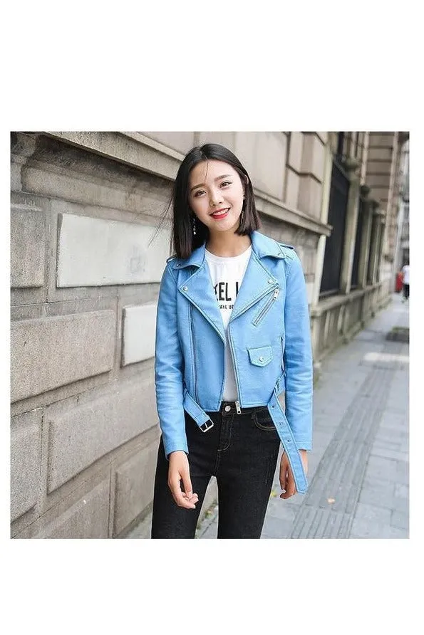 Soft Leather Biker Women Jacket