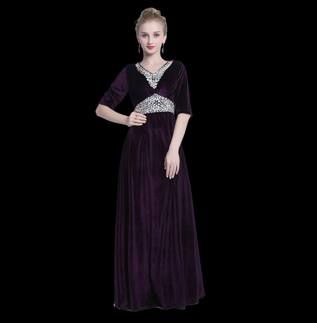 The Hesgel Long Sleeves Gown (Various Colours)