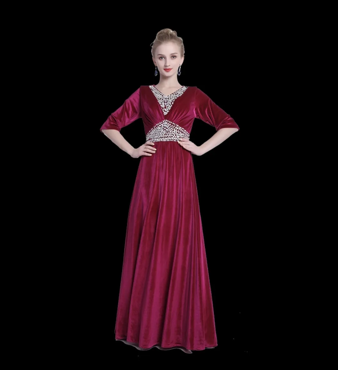 The Hesgel Long Sleeves Gown (Various Colours)